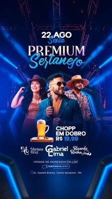 Story Flyer Sertanejo Premium Social Media PSD Editável