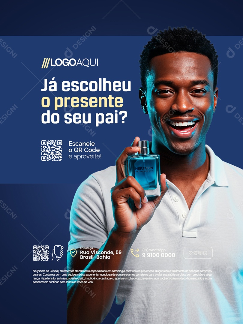 Loja Presente Já Escolheu o Presente Social Media PSD Editável