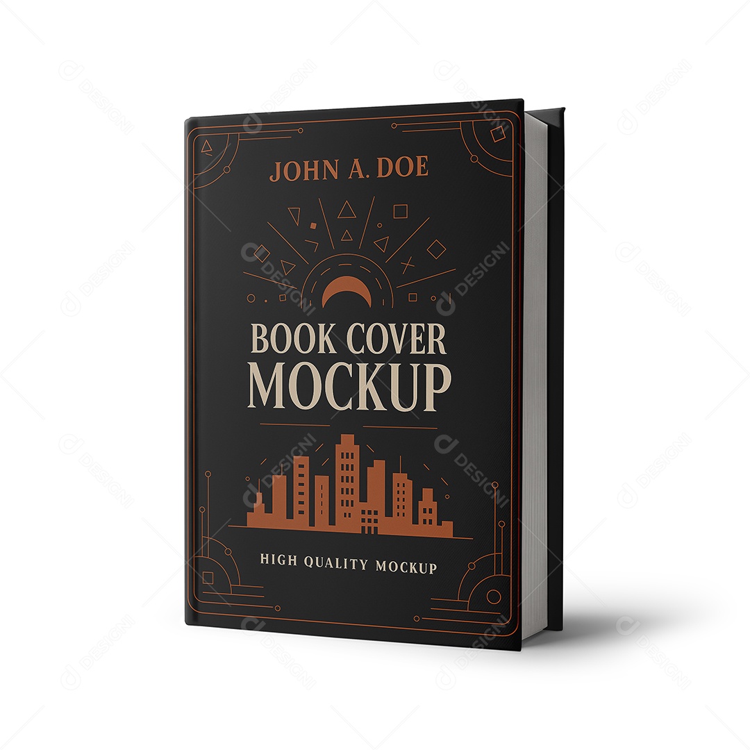 Livro de Capa Dura PSD Editável Mockup