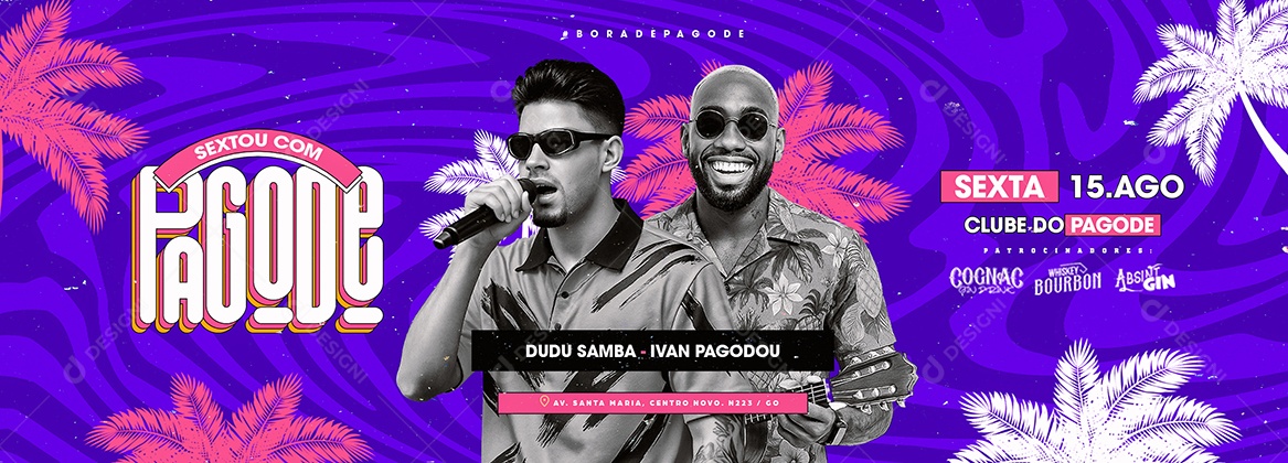 Carrossel Flyer Sextou com Pagode Social Media PSD Editável