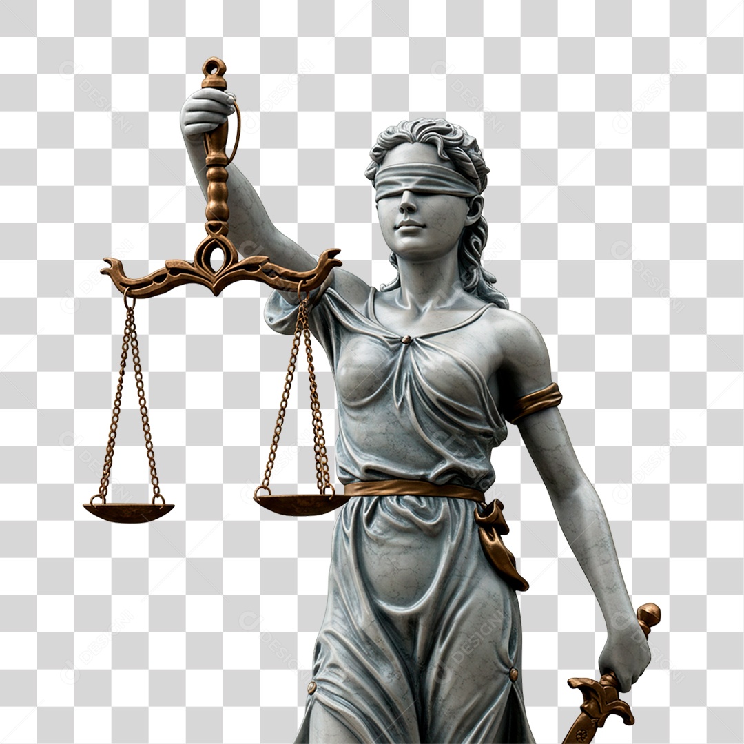Estátua da Justiça PNG Transparente