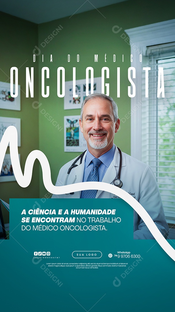 Story Dia do Médico Oncologista 09 de Julho Social Media PSD Editável