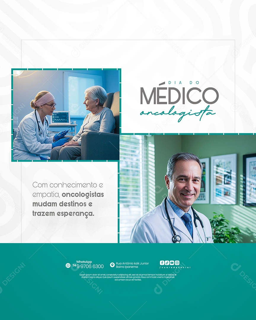 Story Dia do Médico Oncologista 09 de Julho Social Media PSD Editável