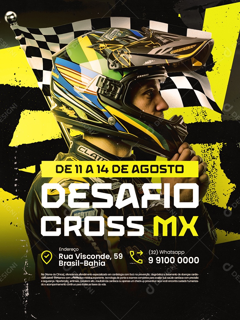 Motocross Desafio Cross MX Social Media PSD Editável