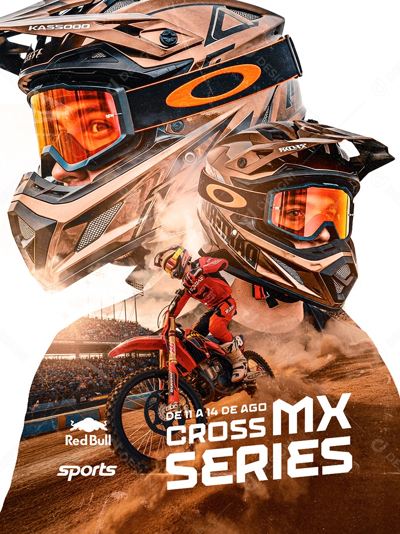 Motocross MX Series Social Media PSD Editável