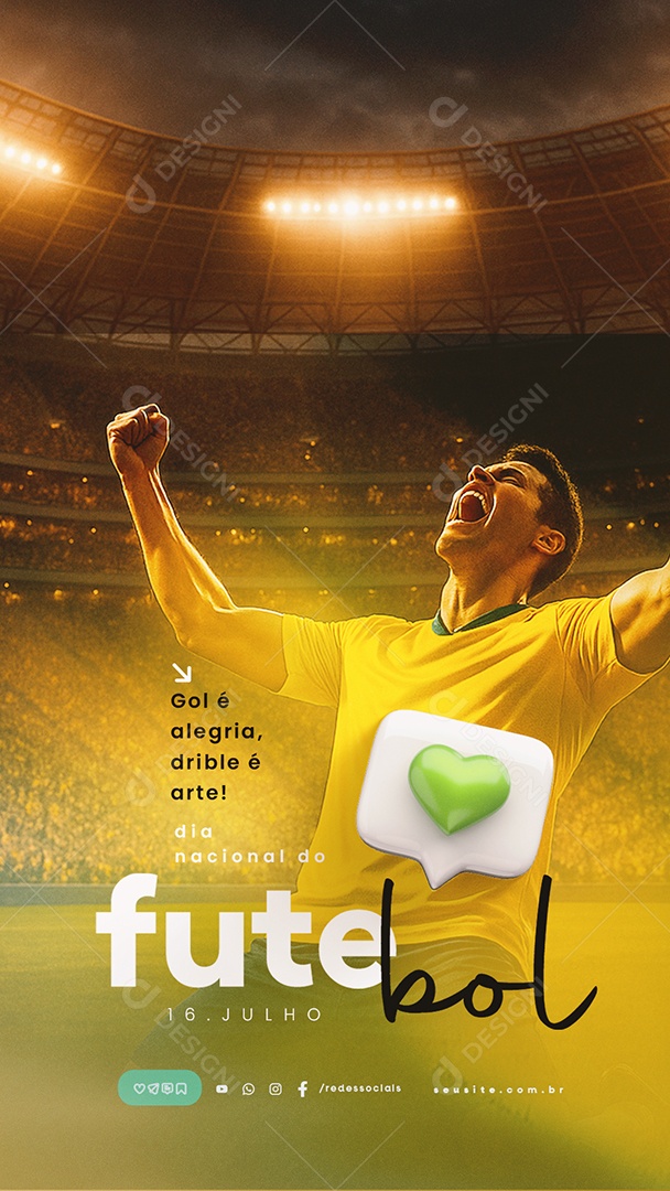 Story Dia Nacional do Garimpeiro 21 de Julho Social Media PSD Editável