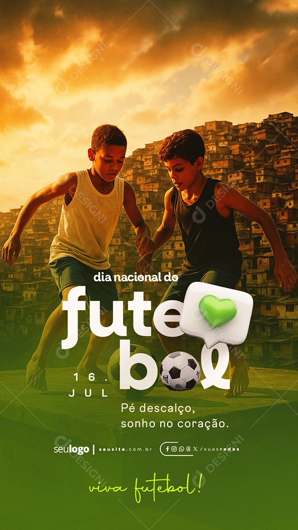 Story Dia Nacional do Garimpeiro 21 de Julho Social Media PSD Editável