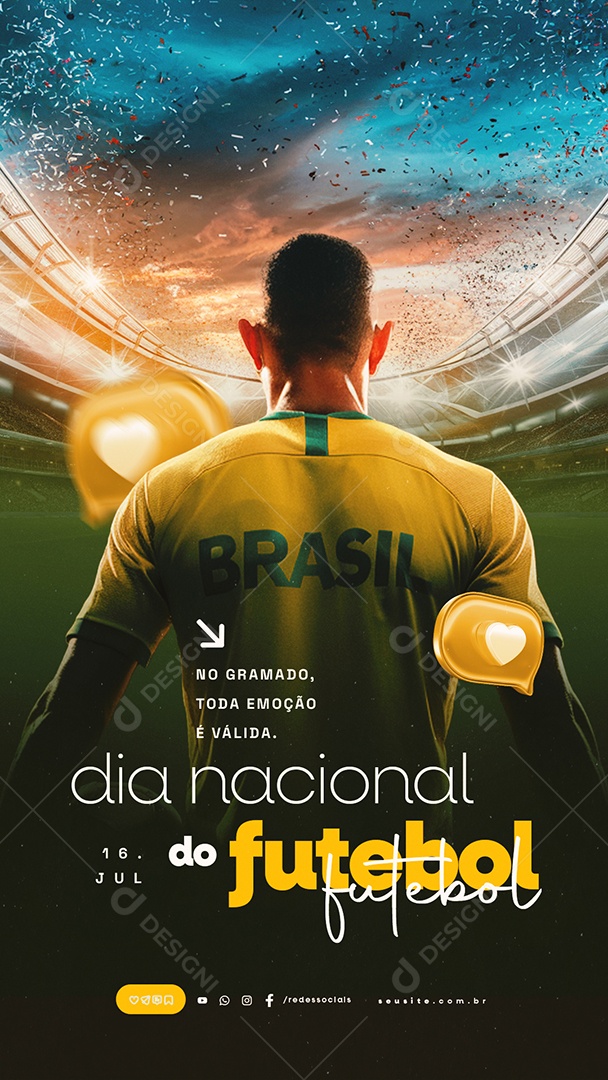 Story Dia Nacional do Garimpeiro 21 de Julho Social Media PSD Editável