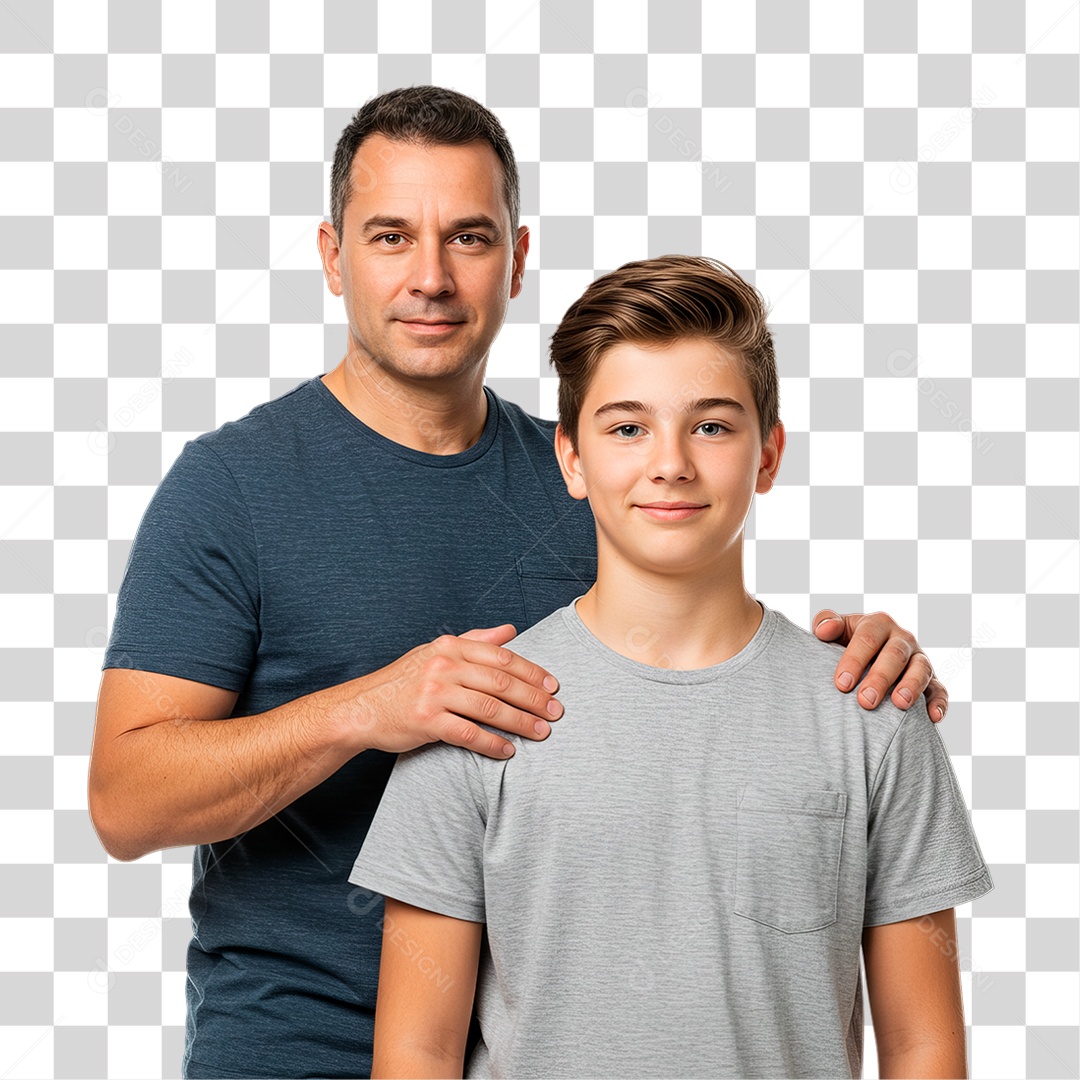 Pai e Filho PNG Transparente