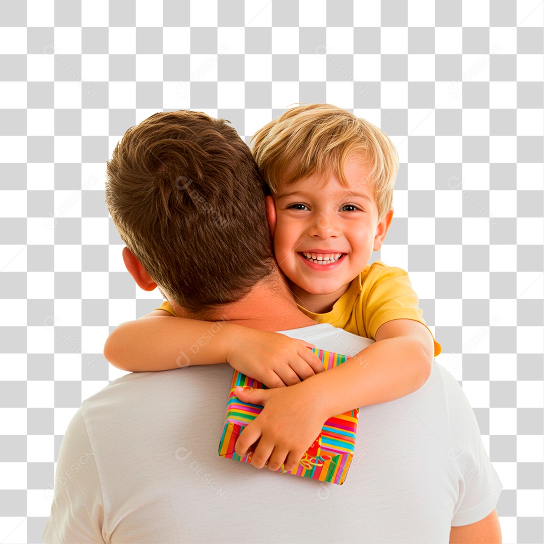 Filho Entregado Presente para o Pai PNG Transparente
