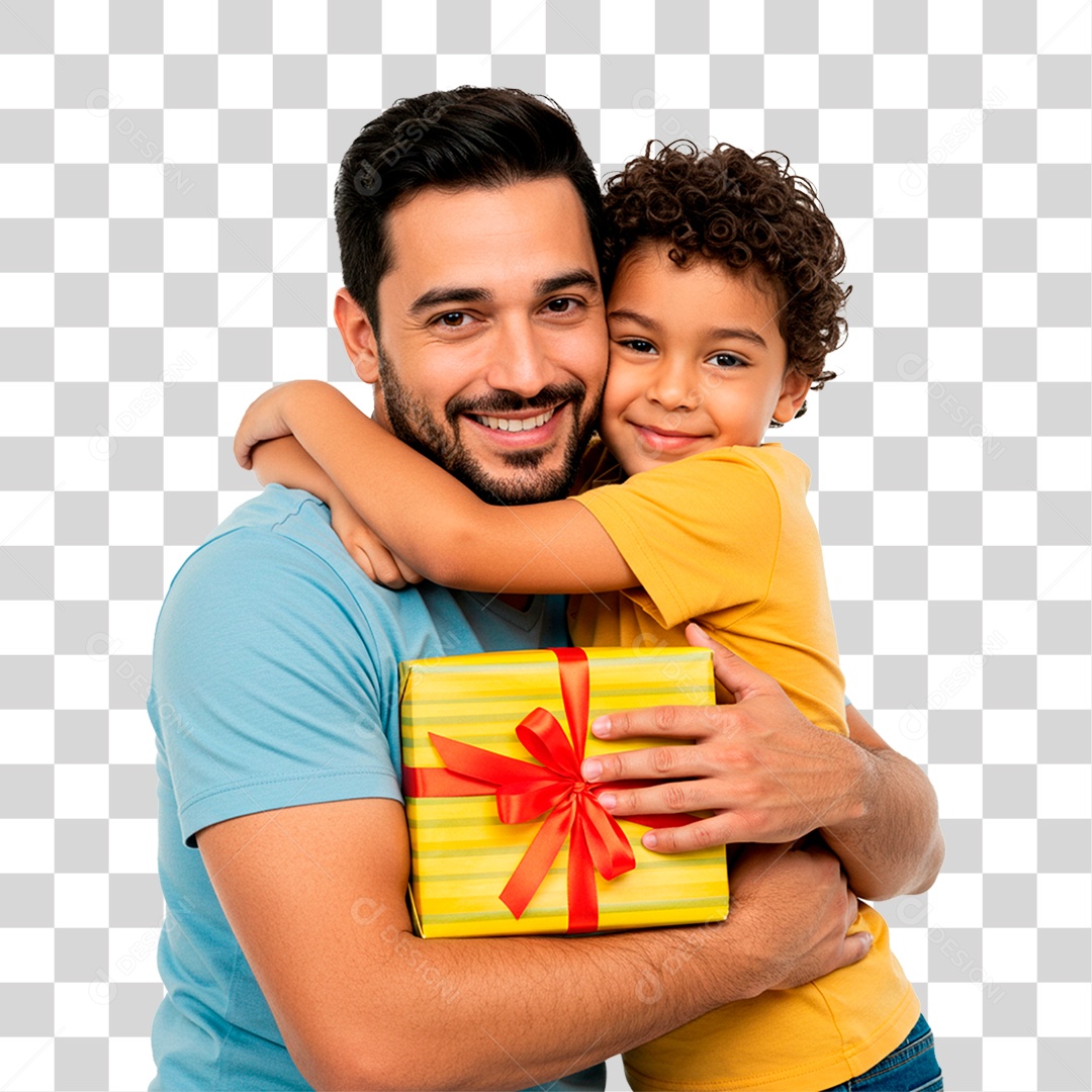 Filho Entregado Presente para o Pai PNG Transparente