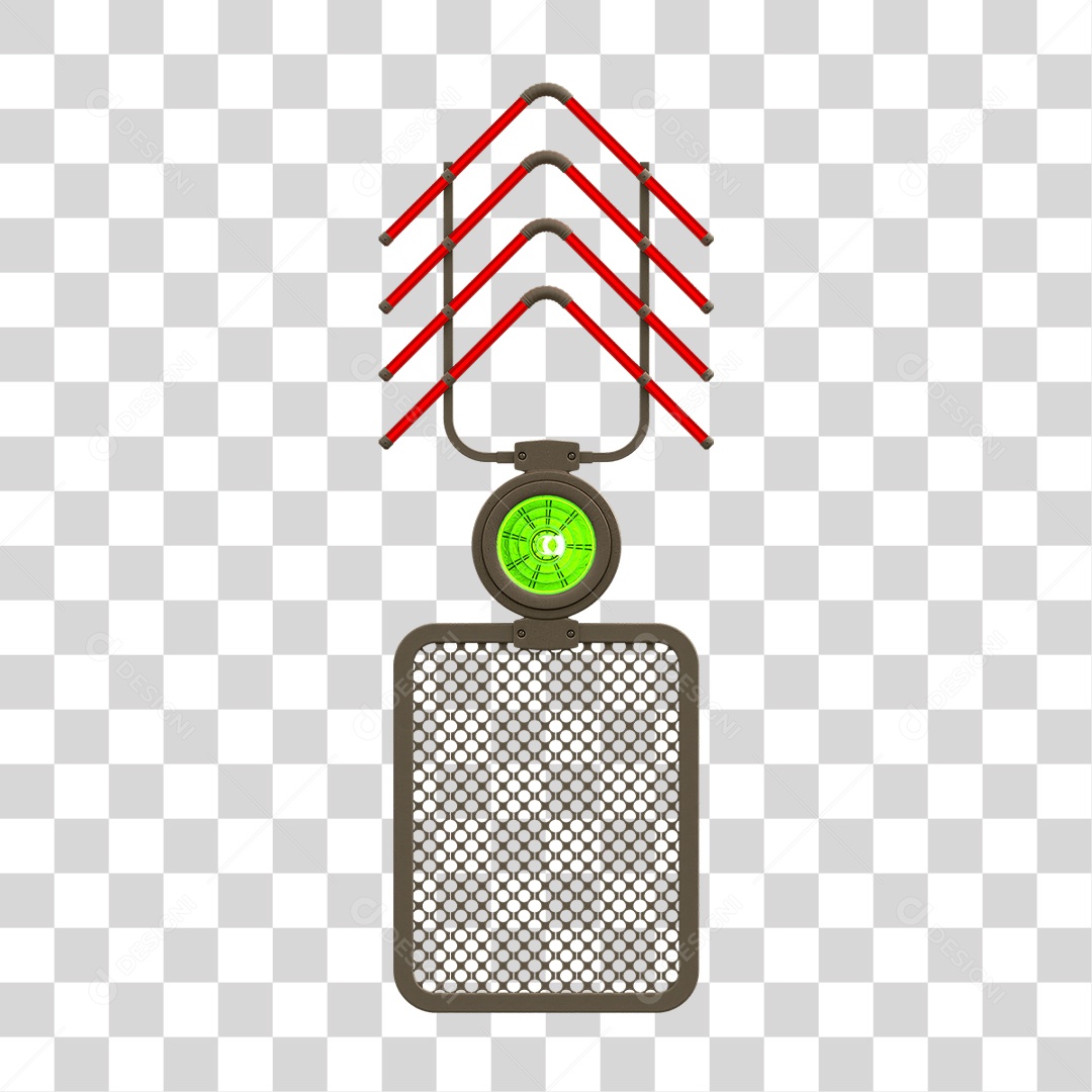 Painel de Setas Metálica com Neon Led PNG Transparente