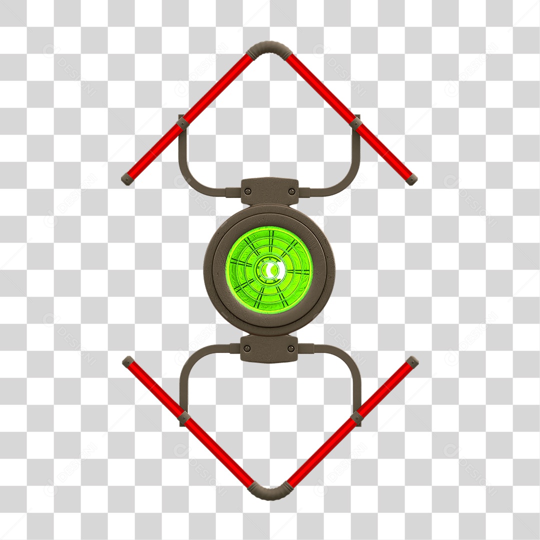 Painel de Setas Metálica com Neon Led PNG Transparente