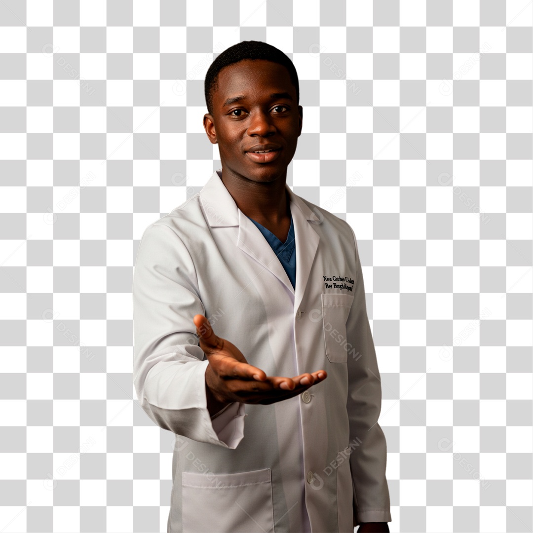 Médico de Jaleco Branco PNG Transparente