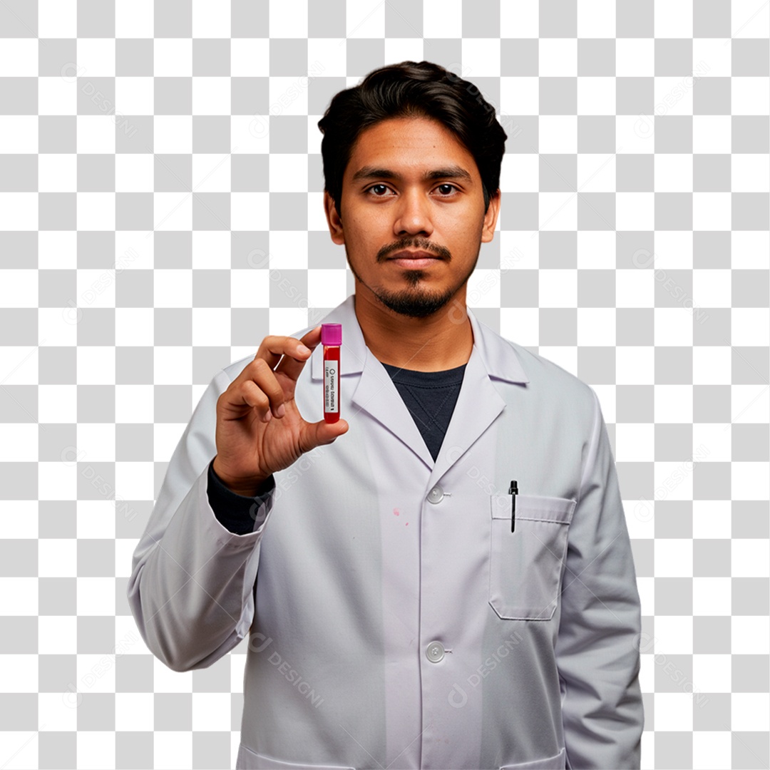 Médico de Jaleco Branco PNG Transparente