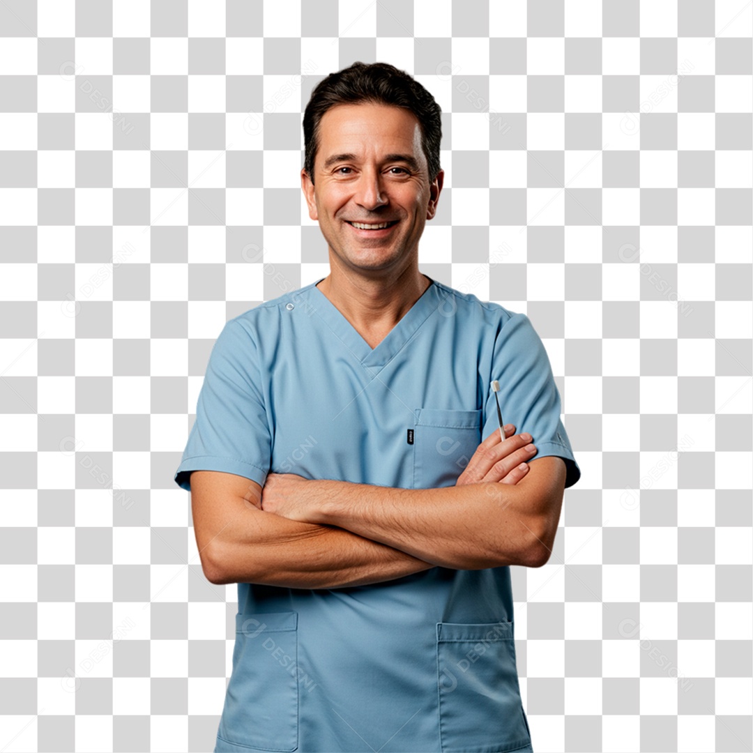 Dentista de Jaleco PNG Transparente