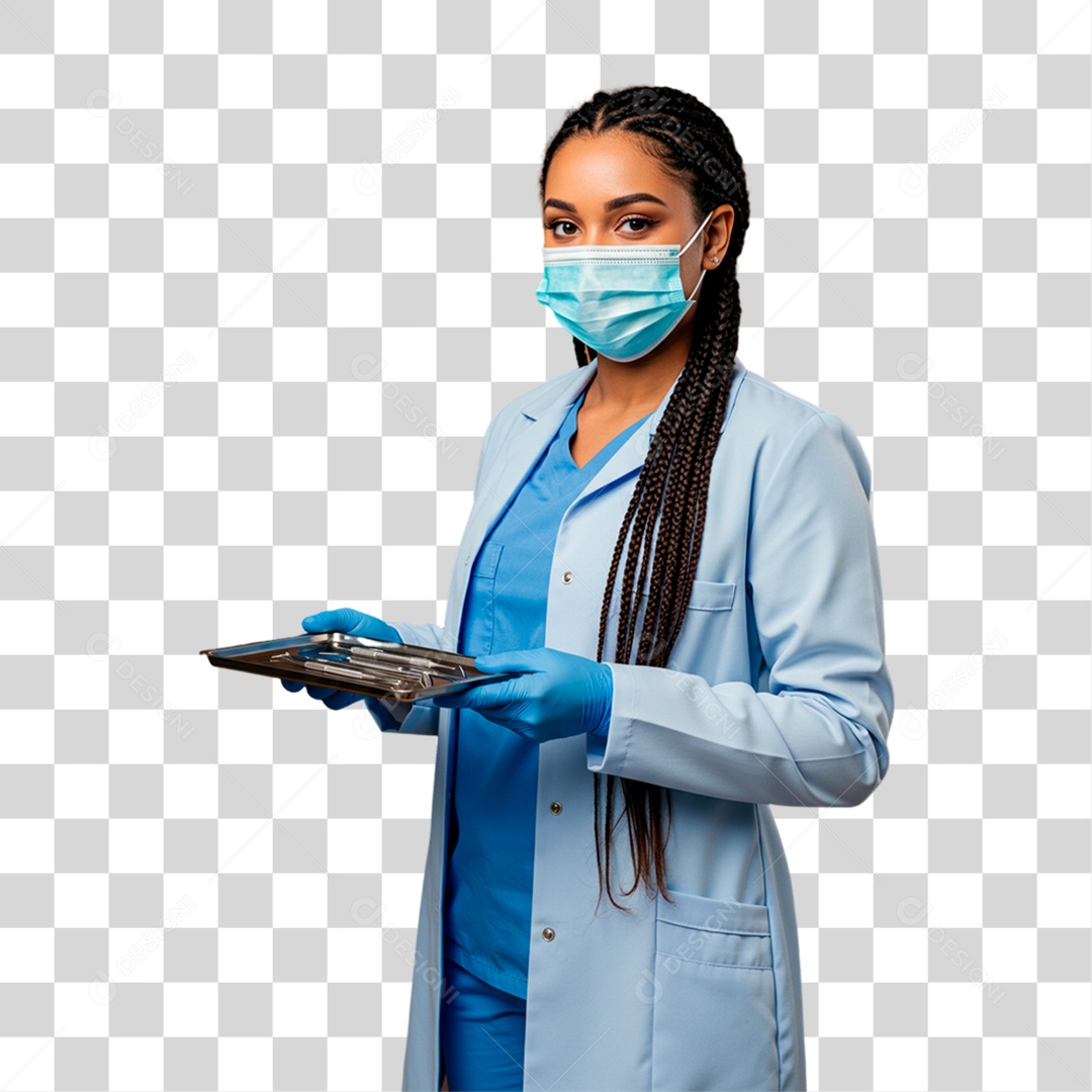 Cirurgiã Dentista de Jaleco PNG Transparente