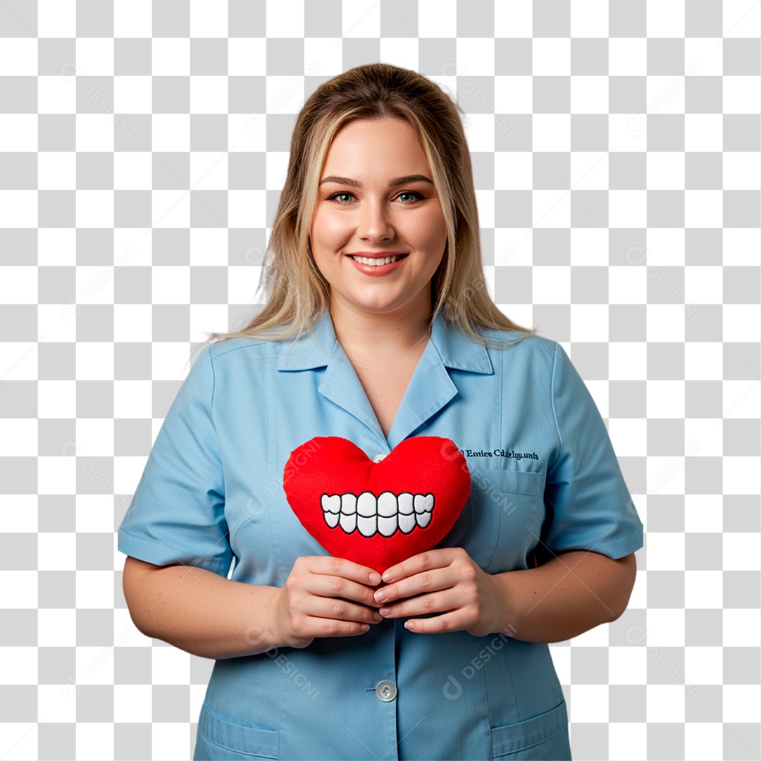 Cirurgiã Dentista de Jaleco PNG Transparente