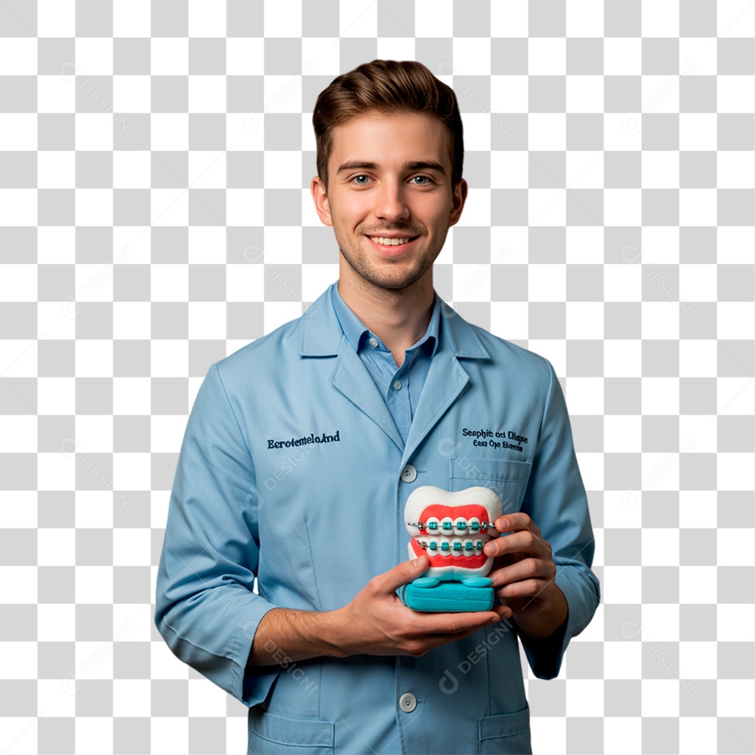 Dentista de Jaleco PNG Transparente