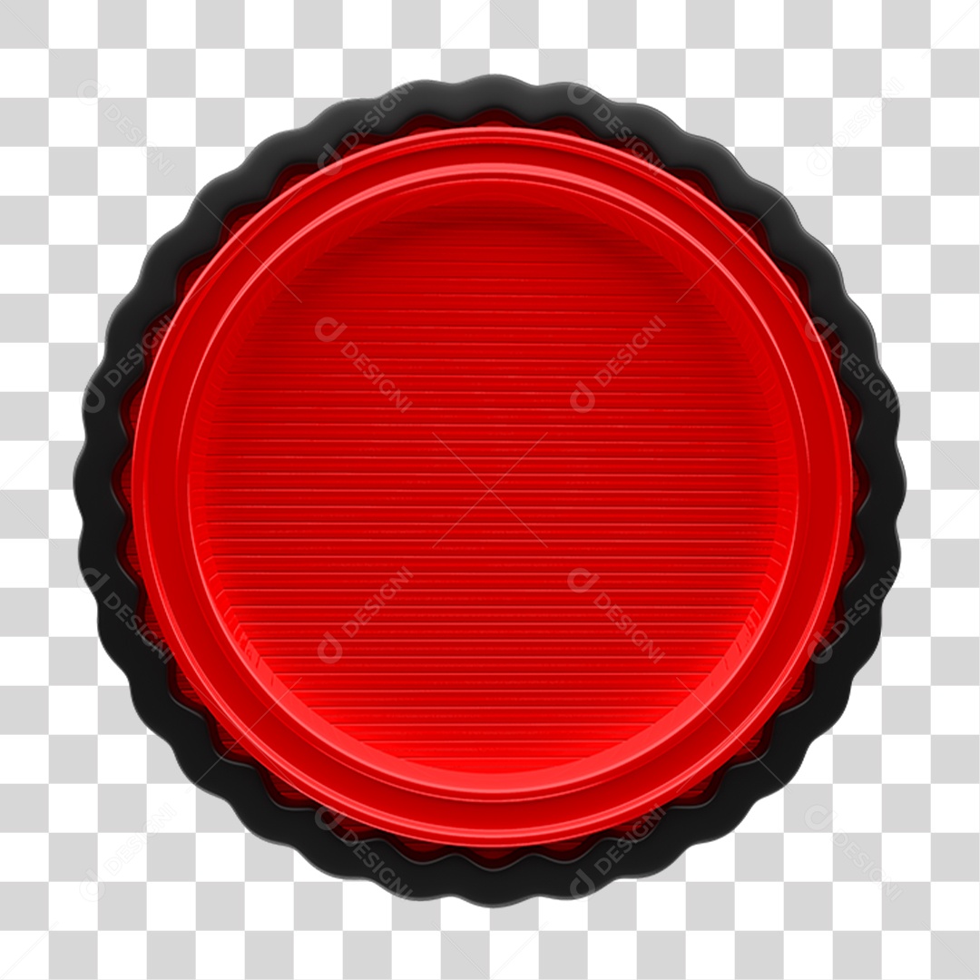 Selo Vermelho PNG Transparente