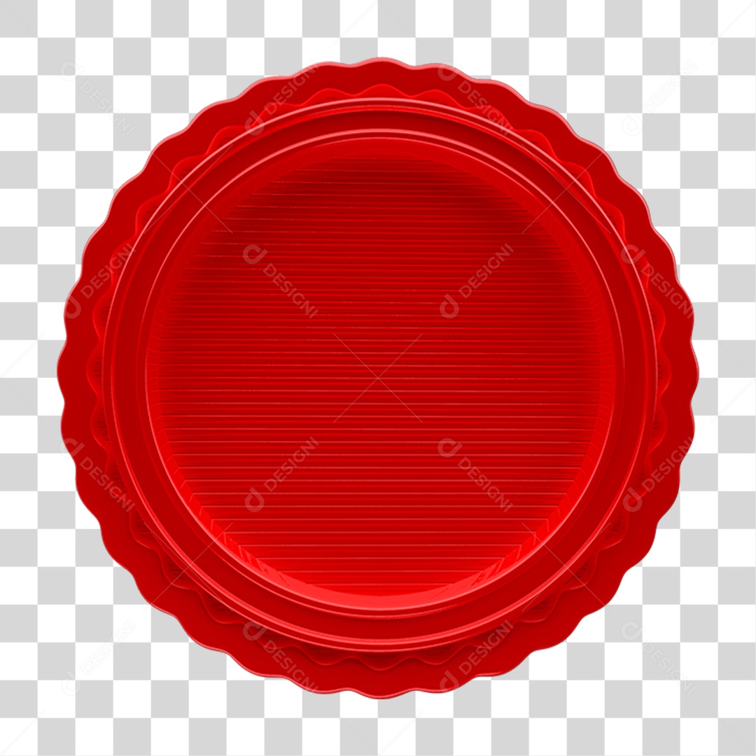 Selo Vermelho PNG Transparente