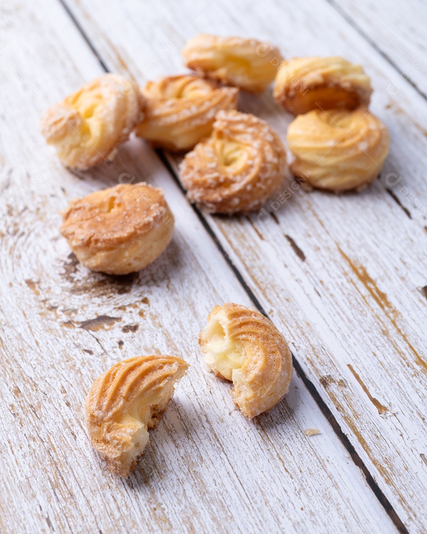 Doces feitos com massa choux