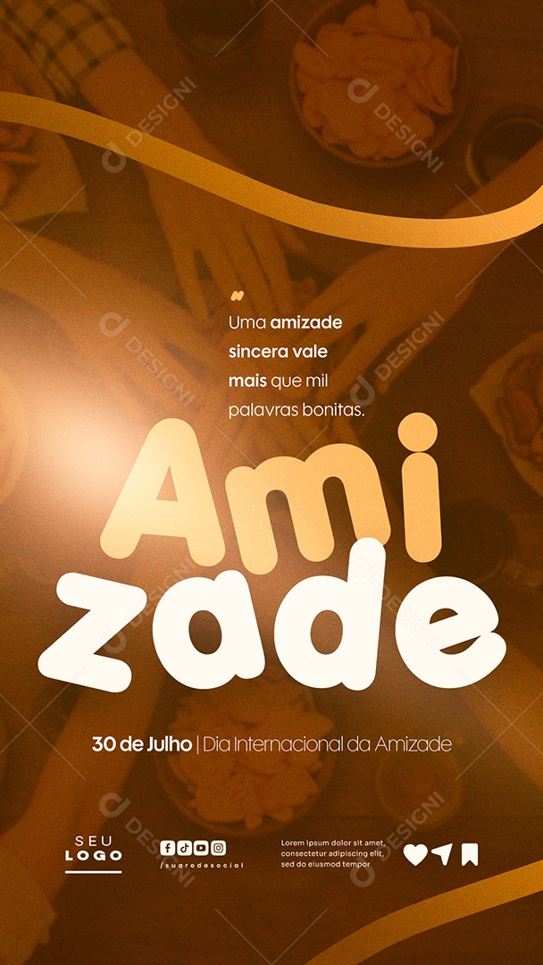 Story Dia Internacional da Amizade 30 de Julho psd editavel social media Story (4)