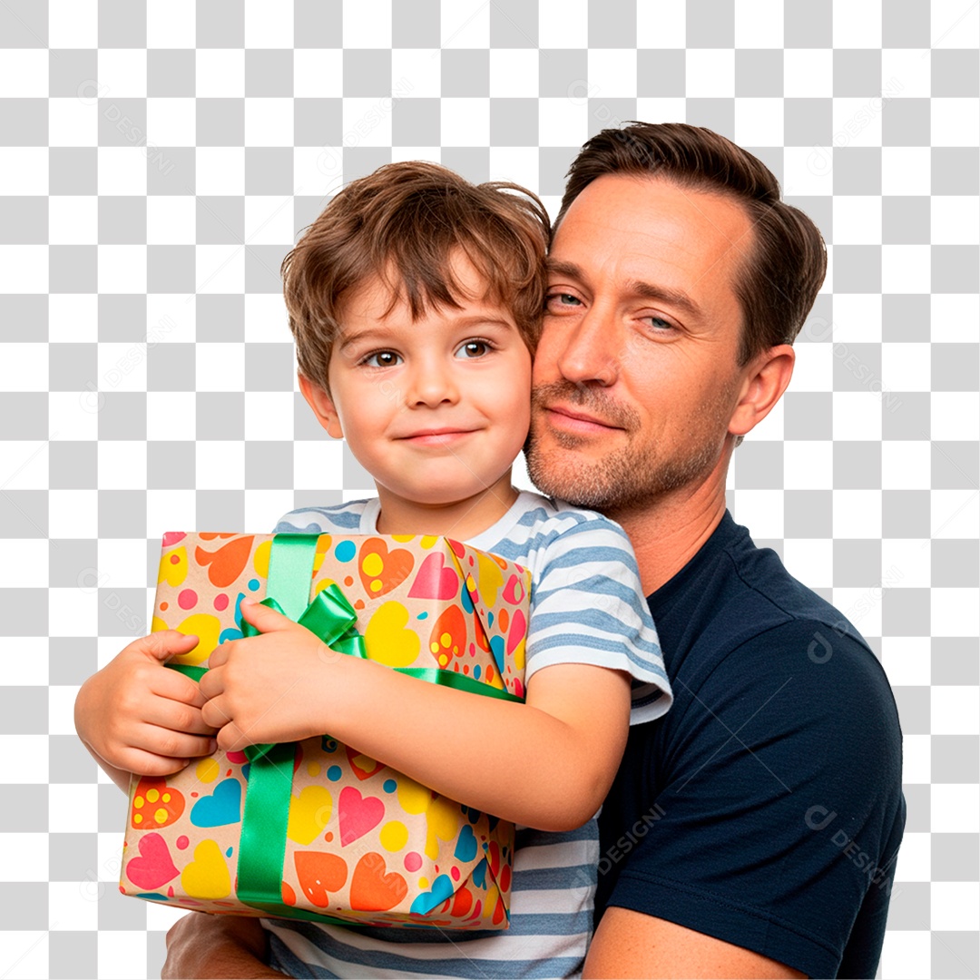 Filho Entregado Presente para o Pai PNG Transparente