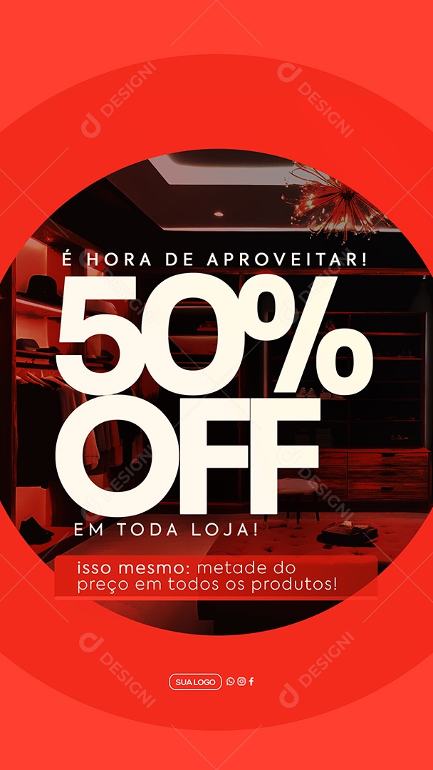 Story Promoção Loja de Roupas Social Media PSD Editável