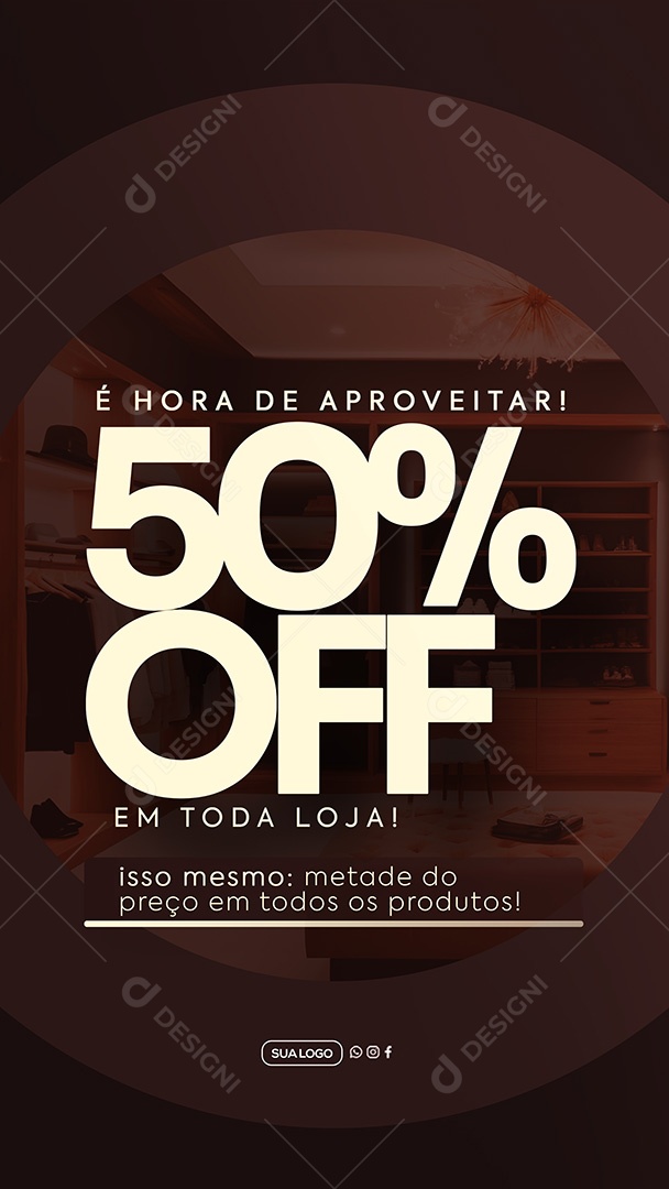 Story Promoção Loja de Roupas Social Media PSD Editável