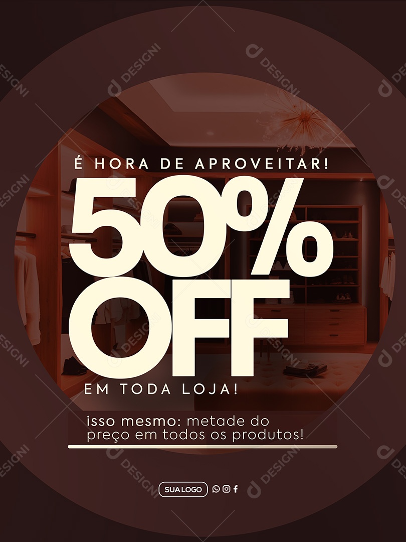 Promoção Loja de Roupas Social Media PSD Editável