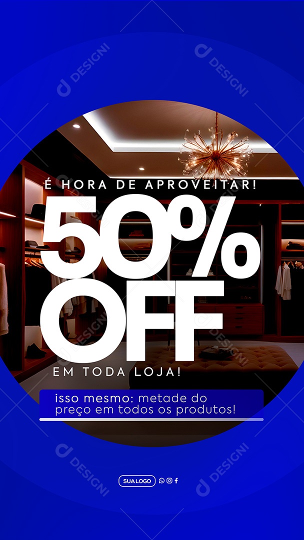 Story Promoção Loja de Roupas Social Media PSD Editável