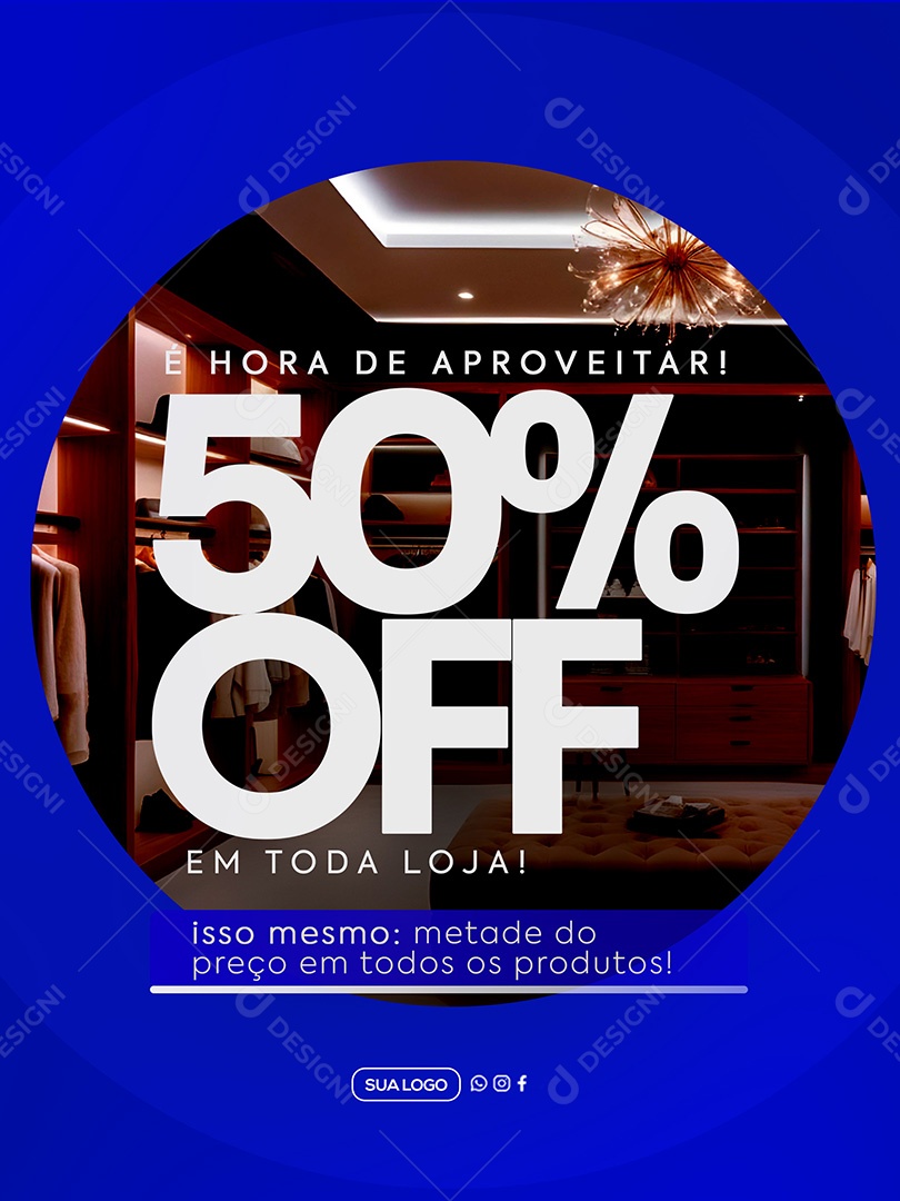 Promoção Loja de Roupas Social Media PSD Editável