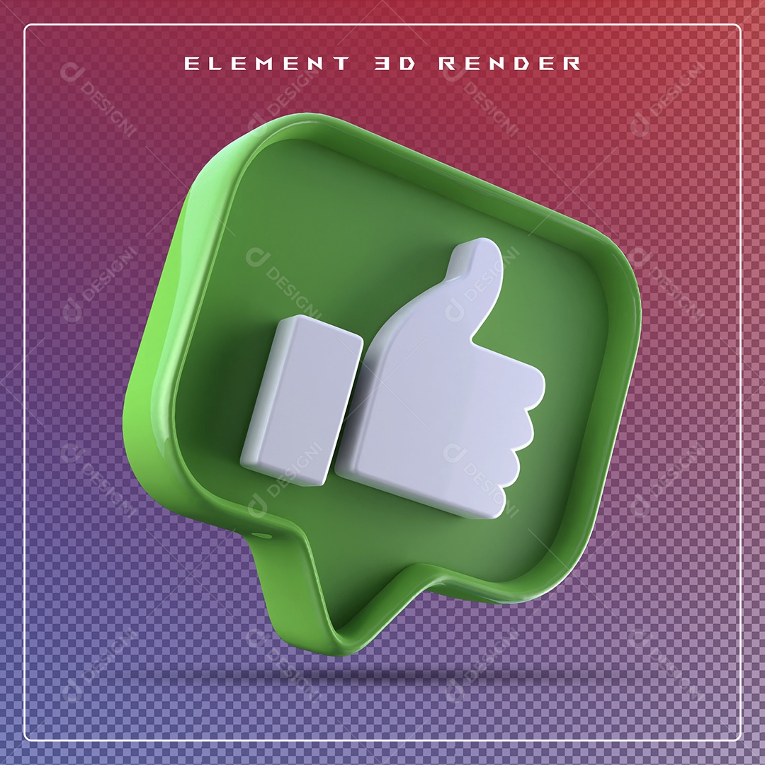 Ícone 3D Emoji Beleza Elemento para Composição PSD