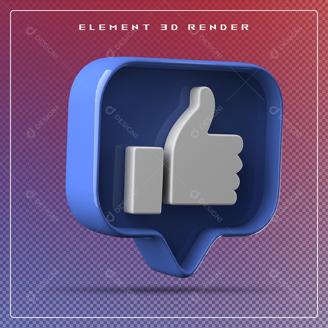 Ícone 3D Emoji Beleza Elemento para Composição PSD