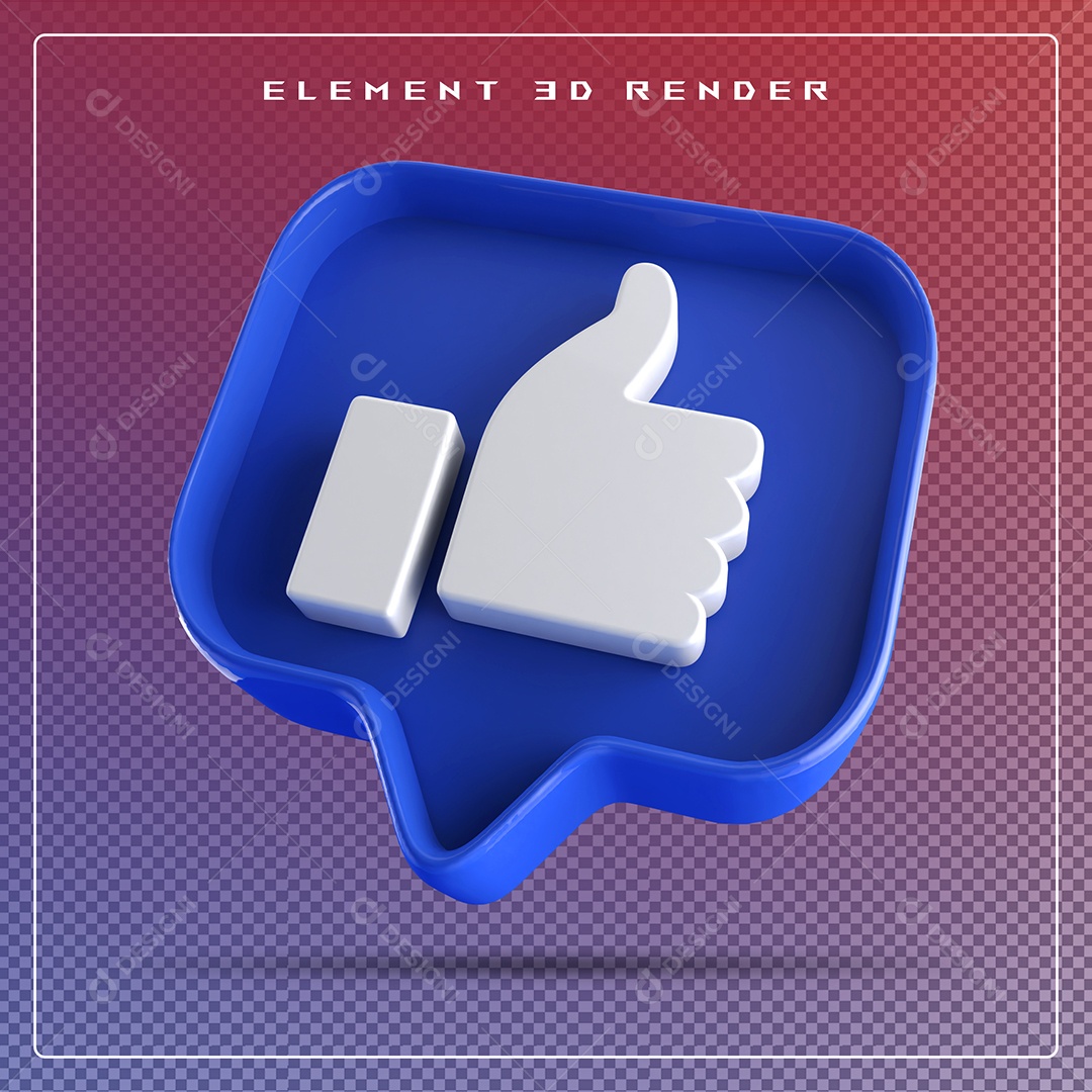 Ícone 3D Emoji Beleza Elemento para Composição PSD