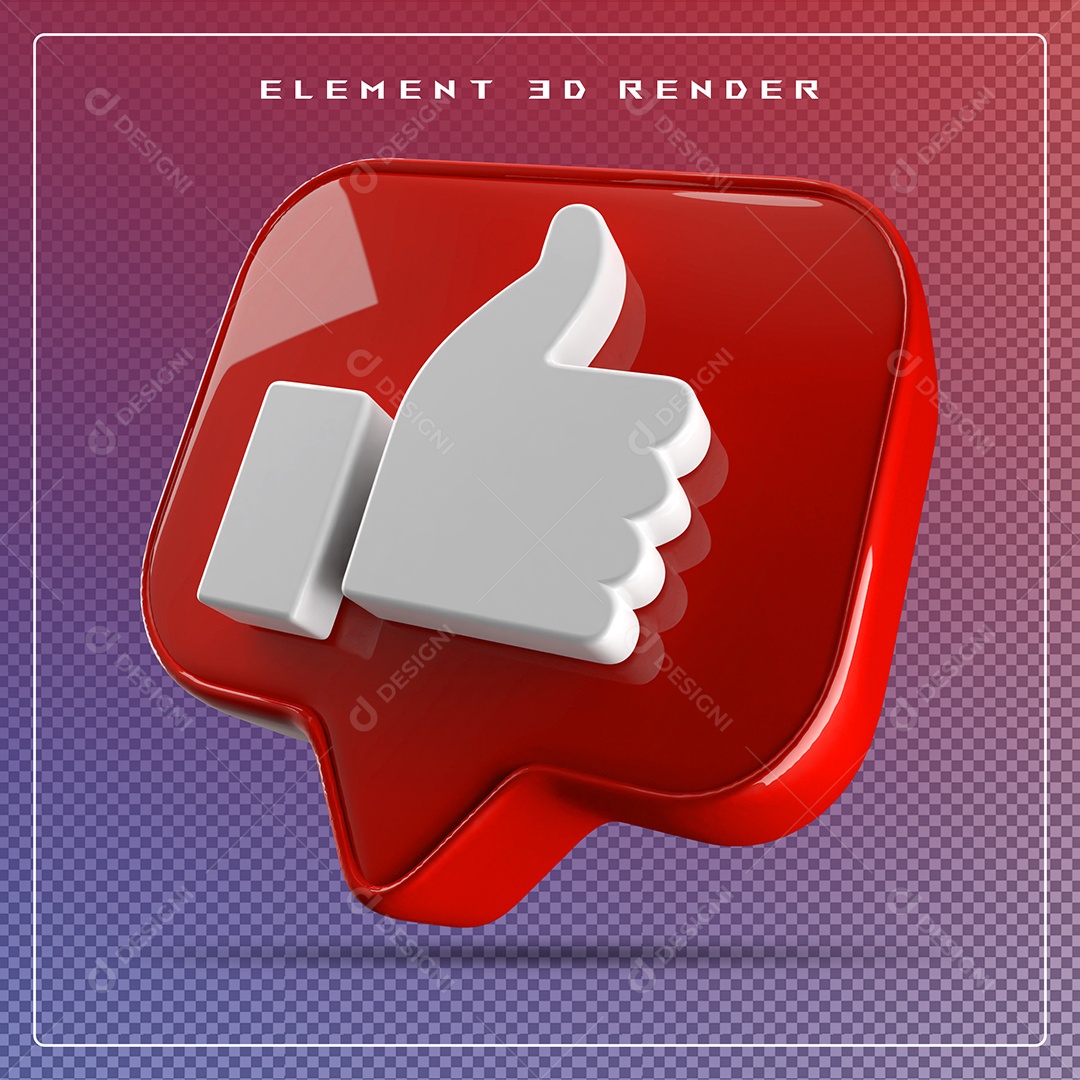 Ícone 3D Emoji Beleza Elemento para Composição PSD