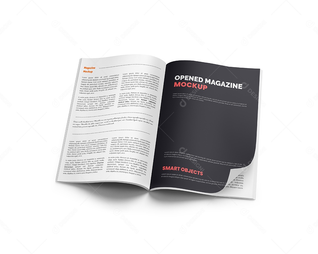Revista Mockup PSD Editável