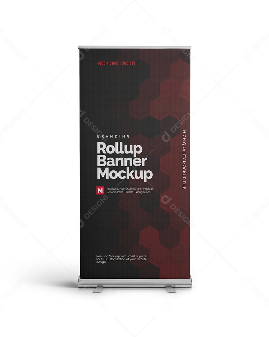 Banner Retrátil Mockup PSD Editável