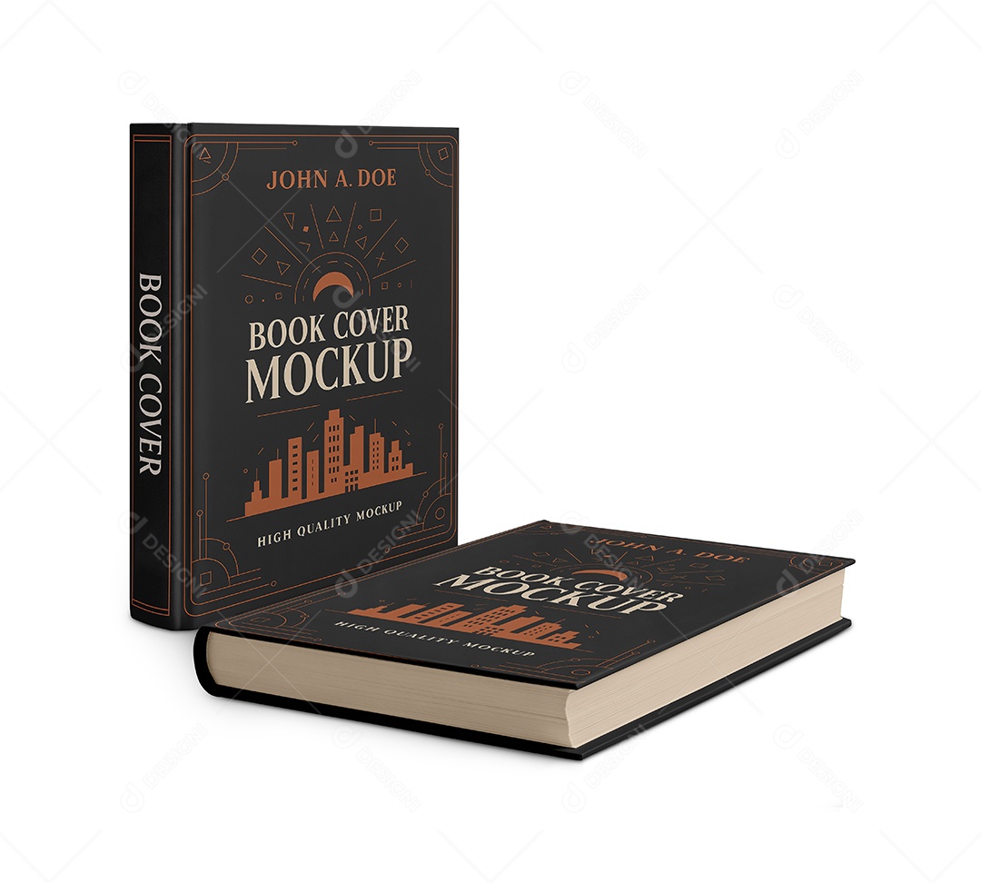Livro de Capa Dura PSD Editável Mockup
