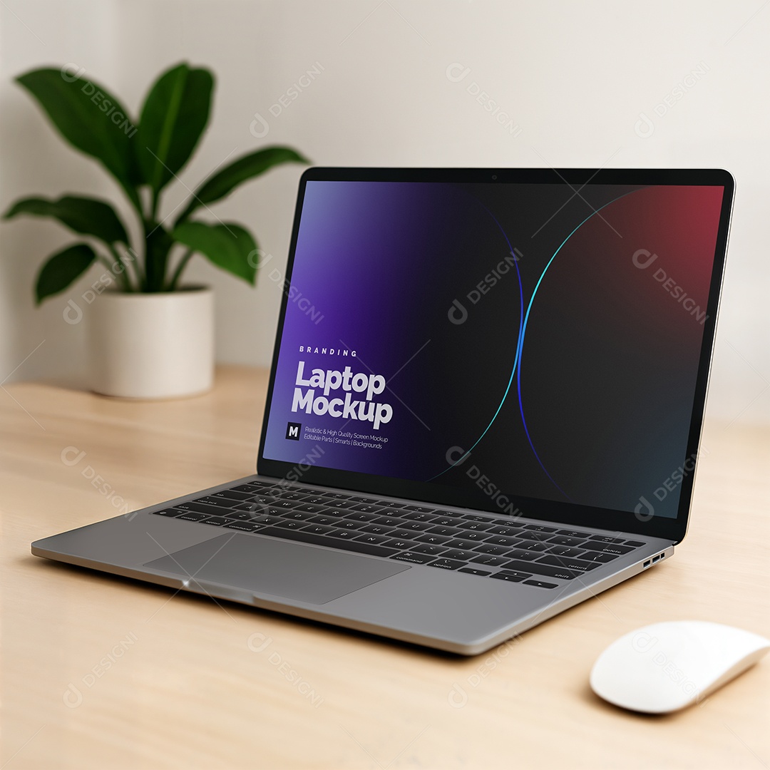 Mockup de Notebook PSD Editável
