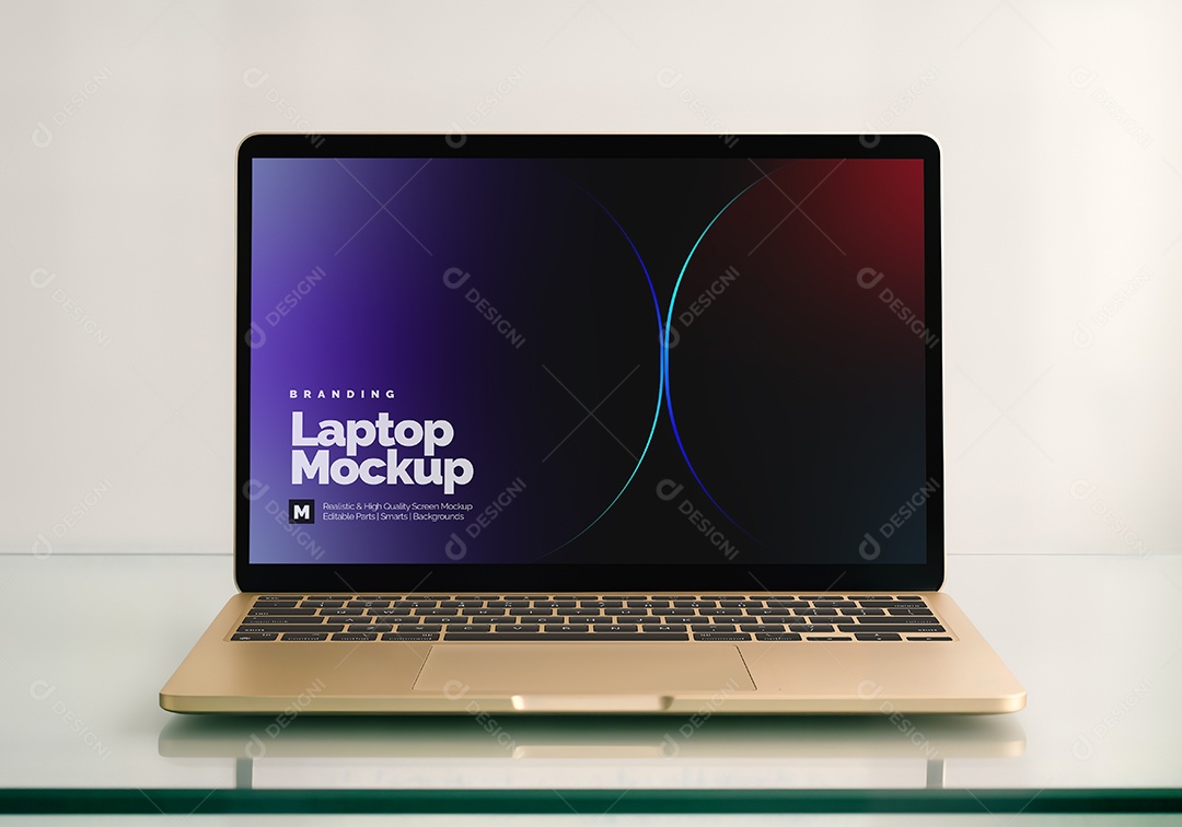 Mockup de Notebook PSD Editável