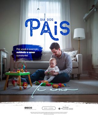 Dia Dos Pais Social Media PSD Editável