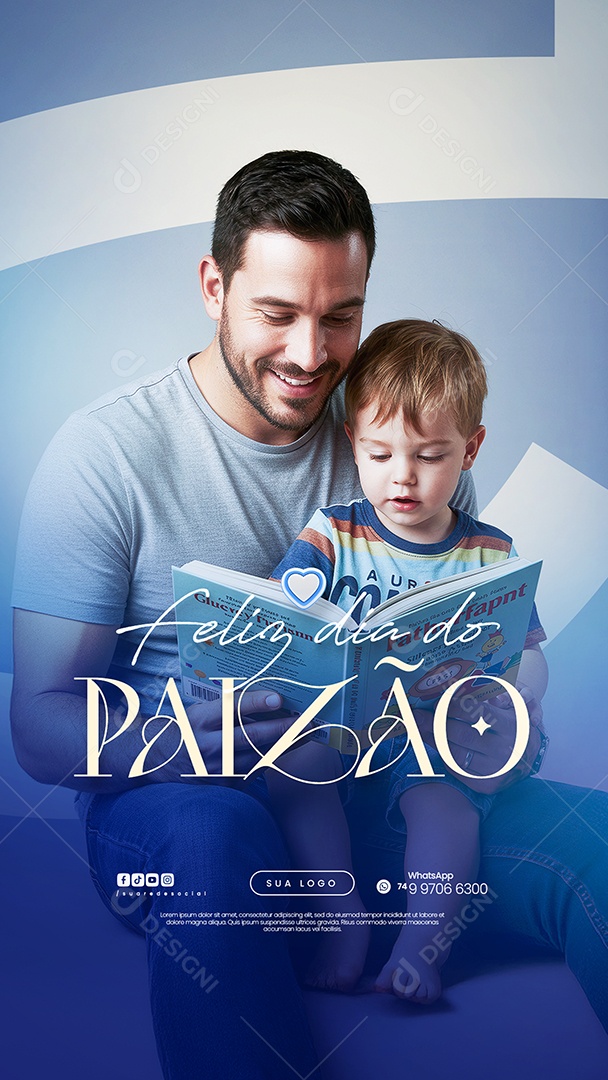 Story Feliz Dia Dos Pais Social Media PSD Editável