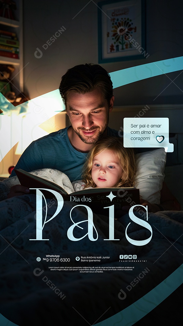 Story Dia dos Pais Social Media PSD Editável