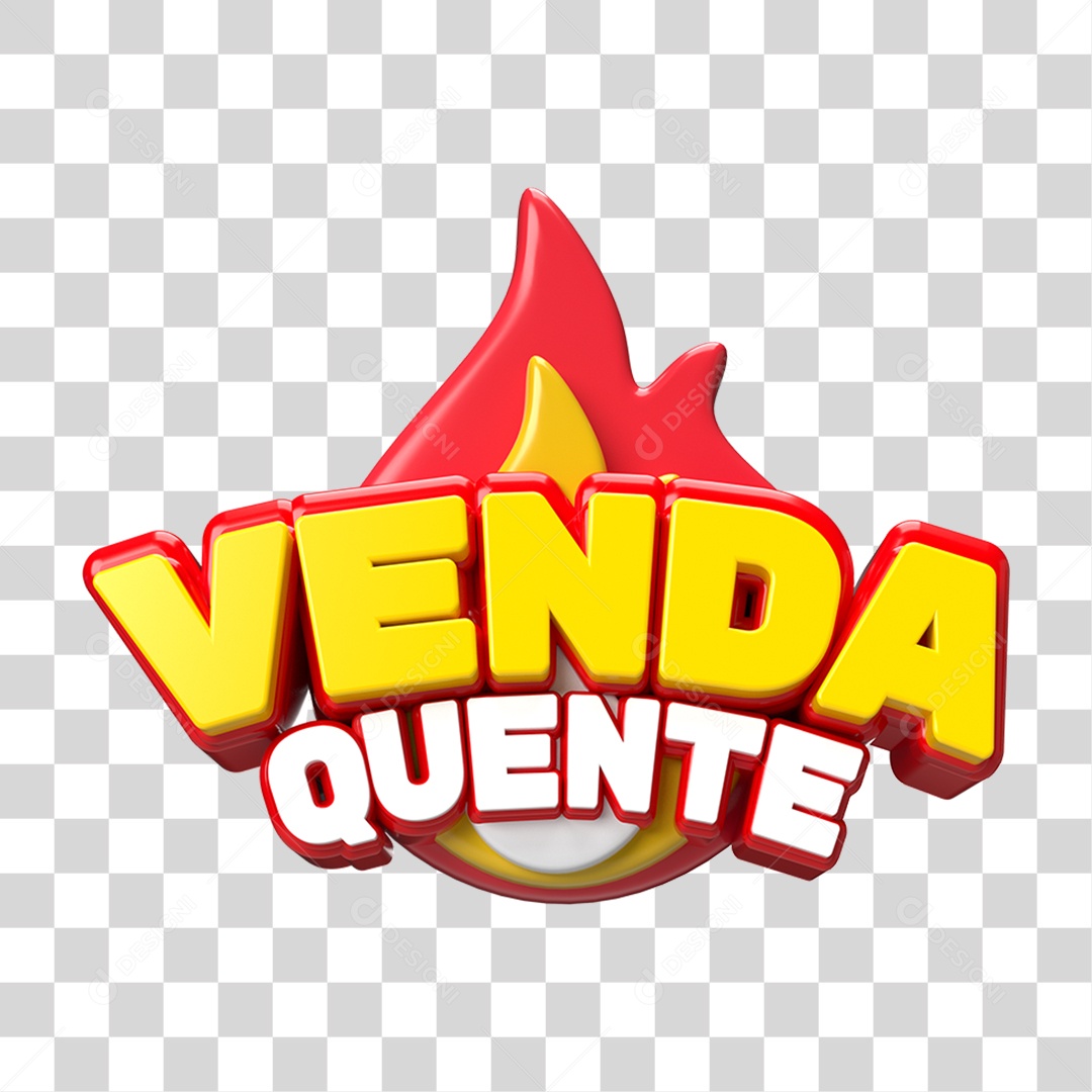 Selo 3D Venda Quente PNG Transparente
