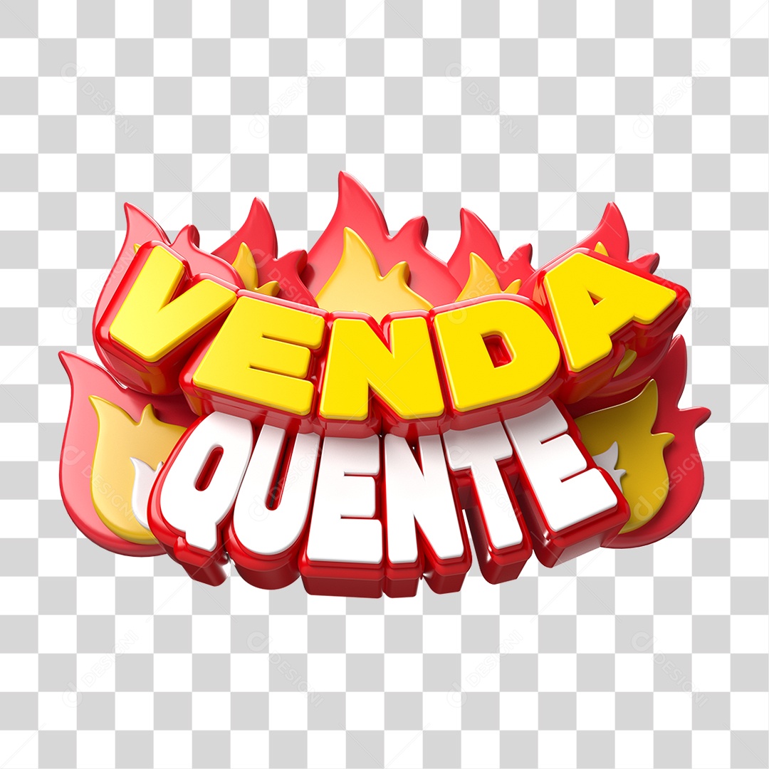 Selo 3D Venda Quente PNG Transparente