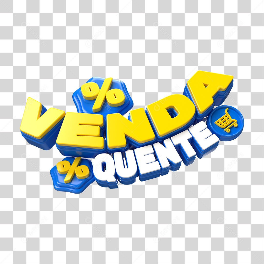 Selo 3D Venda Quente PNG Transparente