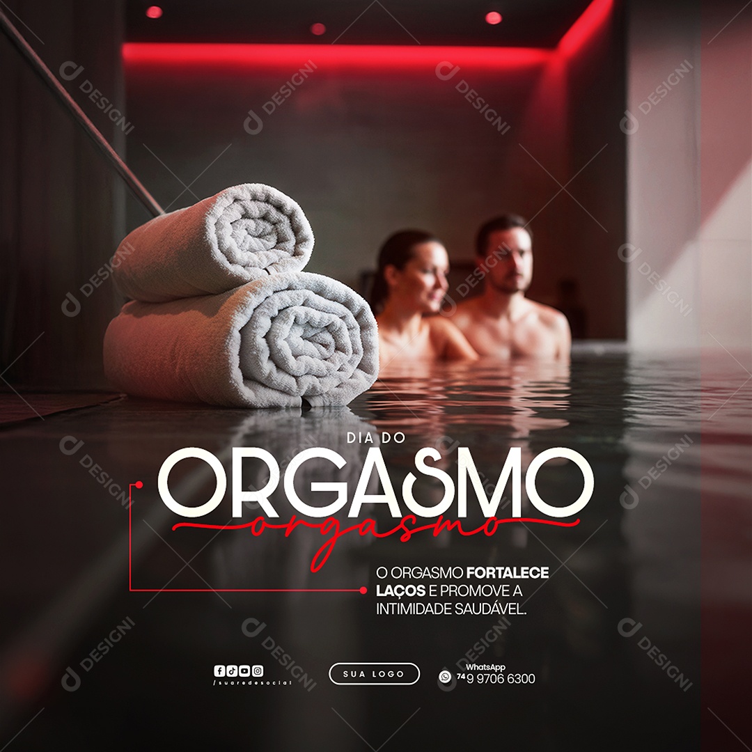Dia do Orgasmo Social Media PSD Editável