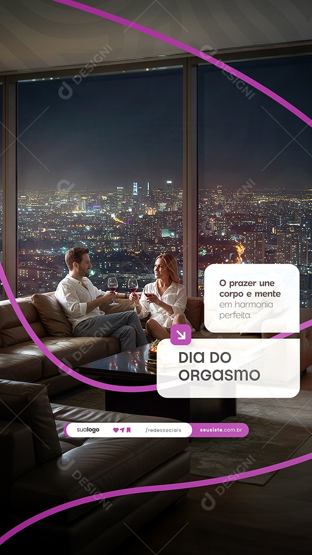 Story Dia do Orgasmo Social Media PSD Editável